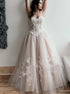 Sweetheart Tulle and  Lace A Line Prom Dress LBQ0403